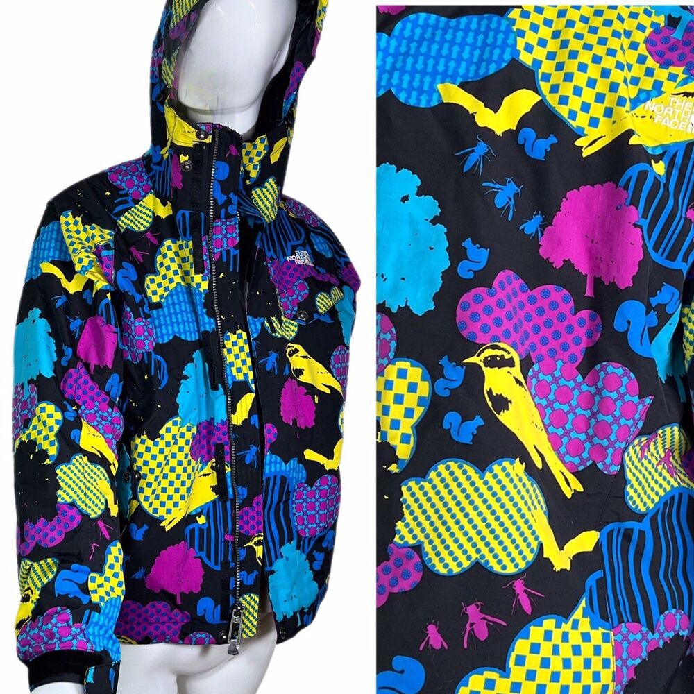 The North Face Medium (M) ARTSY Colorful Cryptic Naturalist HyVent Winter Jacket